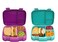 Bentgo Fresh - New &amp; Improved Leak-Proof, Versatile 4-Compartment Bento-Style Lunch Box - 2 Pack (Purple/Green)