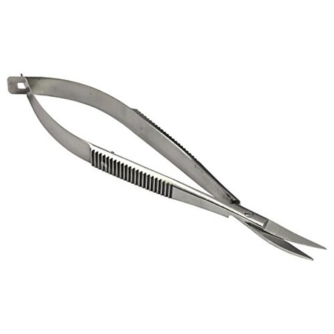 HTS 144C7 4.5&quot; Curved Stainless Steel Squeeze Scissors