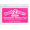 READY 2 LEARN Washable Stamp Pad - Hot Pink - Non-Toxic - Fade Resistant - Perfect for Scrapbooks, Posters and Cards