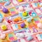 JOYIN 28 Packs Valentines Day Squishy Toy Gift Cards for Kids, Kawaii Mochi to Squeeze with Cards, Mochi Squishy Toy Stress Relief Fidget Toy for Kids Classroom Exchange Prizes Valentine Party Favor