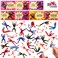 JOYIN 28 Packs Valentines Day Sticky Wall Climbing Men Ninja with Gifts Cards Set, Wall Climbers Stress Relief Toys for Kids Party Favor, Classroom Exchange Prizes, Valentine Greeting Cards