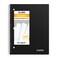 SUNEE Spiral Notebook, 1-Subject, Graph Ruled Paper, 8" x 10-1/2", 100 Sheets per Notebook, 3-Hole Punched Paper, Water Resistant Cover, Spiral Grid Notebooks for Work, Home, School, Writing, Black