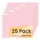 SUNEE 25 Pack Hanging File Folders, Pink Folders, Hanging File Folders Letter Size with 1/5-cut Tabs, Stay Organized for Your Home and Office Bulk File and Documents