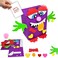 4E's Novelty DIY Monster Valentines Card Box Craft Kit - Makes 1 Valentines Day Crafts for Kids, Valentine Mailbox for Classroom Exchange Party Activity Mail Box Crafts for Kids Girls Boys