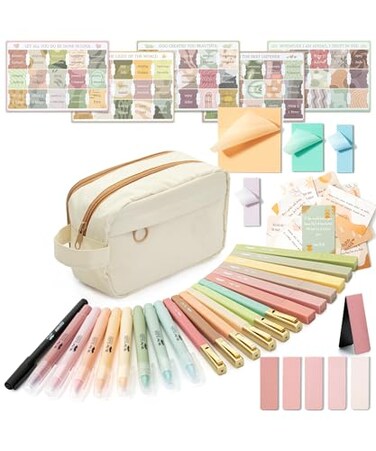 Mr. Pen- Bible Journaling Kit, Bible Study Supplies, No Bleed Bible Highlighters and Pens No Bleed, Bible Pens, Bible Journaling Kit for Gift, Bible Study Tools, Christmas Gift