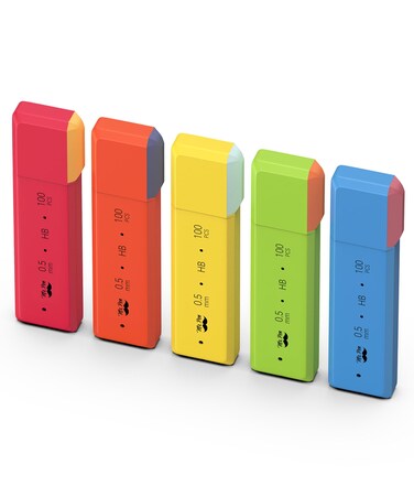 Mr. Pen- 0.5 Millimeter Lead Refills for Mechanical Pencils, HB, 5 Pack, 500 PCS, 0.5 Lead Refill, 5 Lead Refill, 0.5 Lead, .5 Lead, 5 Pencil Lead Refill, 0.5 mm Lead, 0.5mm Lead, 05 Lead Refills