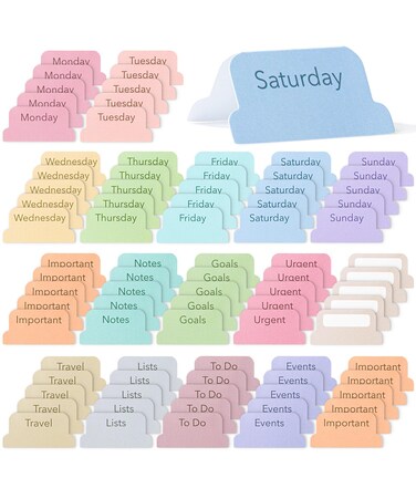 Mr. Pen- Weekly Planner Tabs, 100 Pcs, Week Tabs for Planner, Calendar Tabs for Planner, Calendar Index Sticker, Weekly Tabs Stickers, Calendar Tabs, Weekly Tabs, Week tabs