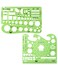 Mr. Pen- Landscape Templates, 2pcs, Green Architectural Templates, Drafting Tools, Landscaping Tools, Landscape Design Template, Drafting Ruler Shapes, Stencils for Drawing Stencils, Landscape Tools