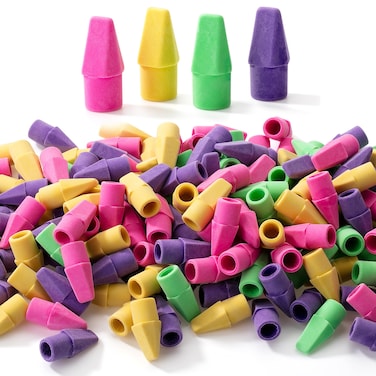 Mr. Pen- Pencil Erasers Toppers, 500 Pack, Vibrant Colors, Erasers for Pencil, Pencil Top Erasers, Pencil Eraser, Eraser Pencil, Pencil Cap Erasers, Eraser Caps, Eraser Tops, Pencil Topper Erasers