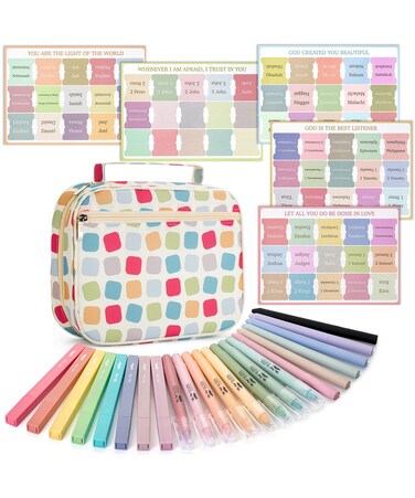 Mr. Pen- Bible Journaling Kit, Bible Case, Bible Highlighters and Pens No Bleed, Bible Study Kit, Bible Journaling Kit, Bible Study Supplies Journaling Kit, Christmas Gift
