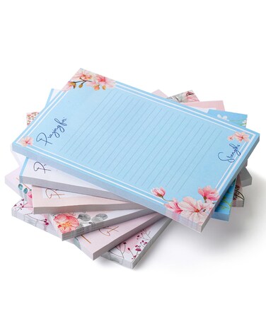 Mr. Pen- Lined Sticky Notes 4x6, 6 Pads, 4x6 Sticky Notes, Floral Sticky Note, Self-Stick Note Pads, Sticky Pads Sticky Notes Aesthetic, Colorful Sticky Notes, Sticky Notes Bulk Sticky Notes