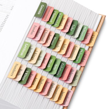 Mr. Pen- Bible Tabs, 75 Tabs, Colorful, Laminated Bible Tabs for Women and Men, Bible Tabs for Study Bible, Bible Index Tabs, Bible Book Tabs, Bible Labels Tabs, Mr Pen Bible Tabs