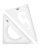 Mr. Pen- Triangle Ruler, 2 Pack, 22&amp;15cm, 30/60 &amp; 45/90, Right Triangle Ruler for Drawing, 30/60 Degree Triangle Plastic, 30 60 90 Triangle, Drawing Triangle Angle, 45 Degree Triangle Ruler