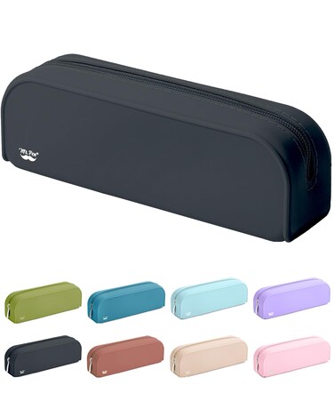 Mr. Pen- Silicone Pencil Case, Black Pencil Pouch, Pencil Case Small, Pencil Pouch Aesthetic, Silicone Pencil Pouch, Pencil Case Aesthetic, Pencil Bag, Pencil Pouch for Women, Makeup Pouch