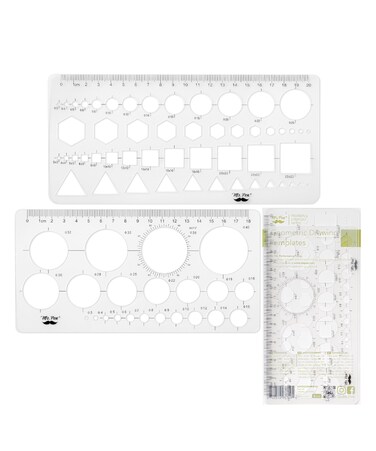 Mr. Pen- Circle Template, 2 pcs, Circle Stencil, Circle Template for Drawing Stencils, Shape Stencils, Geometric Stencils, Drawing Templates Stencils, Circle Stencils for Drawing, Drafting Supplies