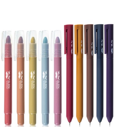 Mr. Pen- Bible Highlighters and Pens, 10 Pack, Gel Highlighters, Colorful Bible Highlighters No Bleed, Gel Highlighter No Bleed Through, Aesthetic Pens, Colored Ink Gel Pens, Cute Pens