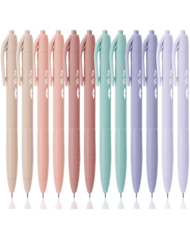 Mr. Pen- Aesthetic Pens, 12 Pack, Black Ink, Fast Dry, Fine Tip Pens for Note Taking, Pens Aesthetic, Retractable Pens, Cute Pens, Aesthetic Pens for Journaling Fine Tip Pens