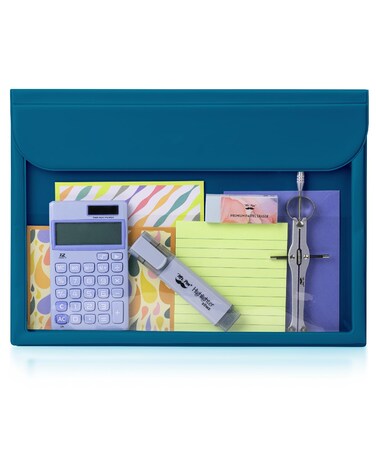 Mr. Pen- File Folder, Dark Blue Plastic File Folders Letter Size, Document Folder, Clear Plastic Folder for Documents, Filing Folders Plastic File Folder, Plastic Folder, Office Folders, Files Folder