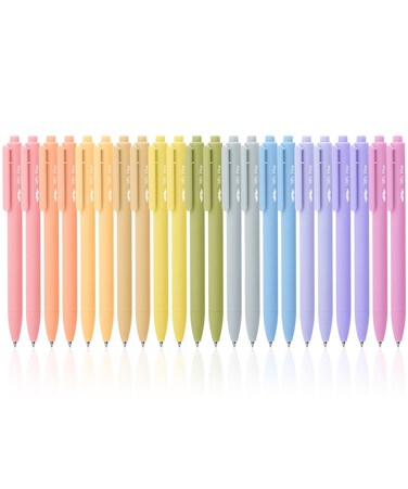 Mr. Pen- Retractable Gel Pens, 22 Pack, Black Ink, Mild Barrel Gel Pens, Gel Pens Fine Point 0.7mm, Retractable Pens, Cute Pens, Gel Ink Pens, Aesthetic Pens for Journaling Fine Tip Pens