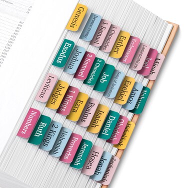 Mr. Pen- Bible Tabs, 75 Tabs, Serene Spring, Laminated Bible Tabs for Women and Men, Bible Tabs for Study Bible, Bible Index Tabs, Bible Book Tabs, Bible Labels Tabs, Mr Pen Bible Tabs