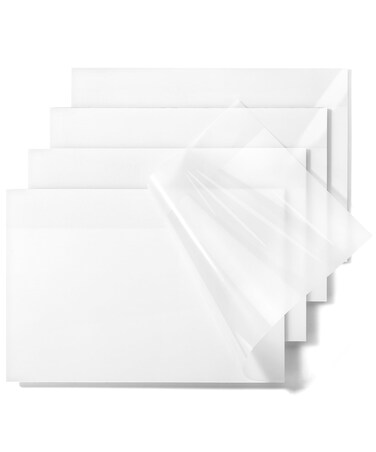 Mr. Pen- Transparent Sticky Notes, 5"x7", 200 Sheets, White, See Through Sticky Notes, Sticky Notes Transparent, Translucent Sticky Notes, Clear Transparent Sticky Notes, Sticky Notes Clear
