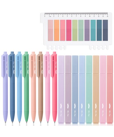 Mr. Pen- Aesthetic Bible Highlighters and Pens No Bleed, 16 Pack, 200 Sheets Transparent Sticky Tabs, Bible Highlighters No Bleed Highlighters for Bible Pages No Bleed, Bible Pens No Bleed Through