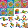 JOYIN 30 Packs Valentine's Day 6-Design Gift Cards with Fidgets Spinners, Deformable DIY Spinners Fingertip, Stress Relief Fidget Toys for Kids and Valentine's Party Favors, Classroom Gift Exchange