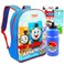 Thomas the Train Backpack for Boys - Thomas the Train School Bag Bundle Includes 15" Thomas the Train Backpack Plus Water Bottle, Stickers, More   Thomas the Train School Supplies
