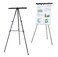 Lightweight Aluminum Flip-Chart Presentation Easel, 70 Inches, Black