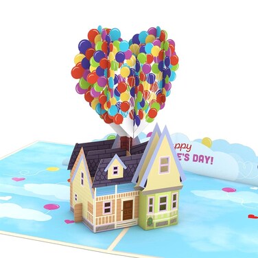 Lovepop Valentines Day Card for Her, Him - 3D Disney Pop-Up Cards - Up - My Favorite Adventure - 5" x 7" - Blank Notecard &amp; Envelope Included