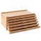 7 Elements 6 Drawer Wooden Artist Storage Supply Box for Pastels, Pencils, Pens, Markers, Brushes and Tools