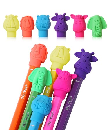Mr. Pen- Animal Pencil Top Erasers, 60 Pack, Erasers, Pencil Eraser Tops, Pencil Toppers, Erasers for Pencils, Fun Erasers, Pencil Erasers Toppers, Cute Erasers for Kids, Easter Egg Fillers