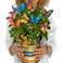 Freshcut Paper Pop Up Cards, Paper Flower Bouquet 3D Popup Greeting Cards with Note Card &amp; Envelope, Birthday Card, Anniversary, Get Well Gifts for Women, 12" Butterflies &amp; Buttercups