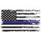 Stickios Thin Blue Line Sticker - Back The Blue American Flag Decal - Support Police Sticker for Cars, Trucks &amp; Windows - Made in The USA (5.9 x 3.3 inches) - Blue Line Tattered