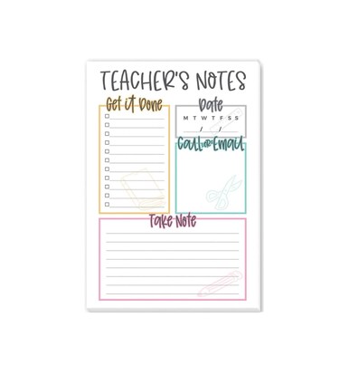 Tiny Expressions Teacher Notepad - To Do List Note Pad - Stationary Must Haves for Elementary and Middle School - Teacher Appreciation Gifts