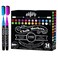 Loddie Doddie Liquid Chalk Markers - Pack of 24 Dust Free, 1mm Fine Tip, Erasable Ink for Blackboard, Windows and Glass - Chalkboard Markers