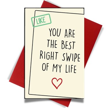 Cheerin Funny Greeting Card with Envelope - Anniversary Card - Romantic Birthday Card - Hilarious Gifts for Him Her Girlfriend Boyfriend Wife Husband