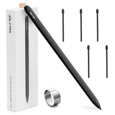 V-Pen EMR Stylus Remarkable 2 Pen Replacement with Digital Eraser + 5 Tips   4096 Pressure Level Sensitivity &amp; Palm Rejection   Digital Pen Marker Plus Compatible Kindle Scribe &amp; Tablet Pen