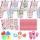 30-Pack Valentine's Day Gifts for Kids - Stationary and Cup Set with Valentines Day Cards for Kids School Classroom - Valentines for Kids Class - Party Favors