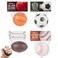 Funeta 30 Sports Stress Balls - Football, Soccer, Baseball, and Basketball - Valentine's Day Cards for Kids' School Classroom - Valentine's Day Gifts for Kids Class Exchange