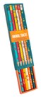 The Unemployed Philosophers Guild Animal Tracks Pencil Set - Box Wooden Paint-Dipped Unsharpened #2 Lead Pencils, Set of 6 Unique Designs