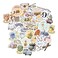 Conquest Journals Harry Potter Watercolor Vinyl Stickers, Set of Unique Sticker Decals, 5 Holograms, Waterproof, UV &amp; Scratch Resistant, Great for Gadgets, Officially Licensed (White Vinyl, 60-Pack)