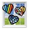 VHALE Suncatchers Craft 3 Sets (9 Cutouts) w Tissue Papers Stained Glass Effect Paper Sun Catcher Kit, Window Art, Classroom Crafts, Creative Art Projects, Kids Party Favors (Valentine Heart)