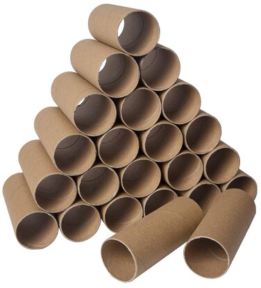 30 Pack Craft Rolls - Thick Cardboard Tubes for Crafts - Round Cardboard Tubes - Cardboard Tubes For Crafts - Craft Tubes - Craft Round Tubes - Paper Tube for Crafts - 1.57 x 3.9 inches - Brown