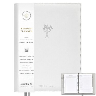 Award Winning Elegant Wedding Planner Binder and Organizer for the Bride   Tissue Wrapped   Cushioned Cover &amp; Thick Pages   This Elegantly Designed US Planner Allows you to Plan Every Detail