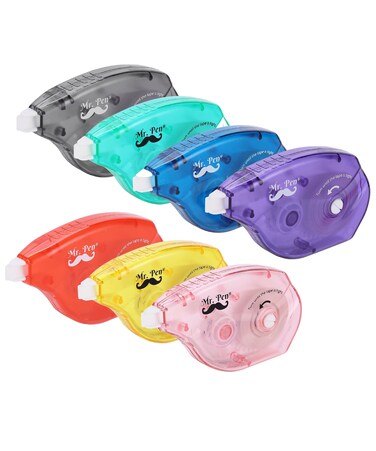 Mr Pen- Correction Tapes, Pack of 7, Correction Tape White Tape, Tape Eraser, White Correction Tape, White Tape, White Out, Wipe Out Tape, Wide Out Tape, Correction Tape Wide, Correction Tape Eraser