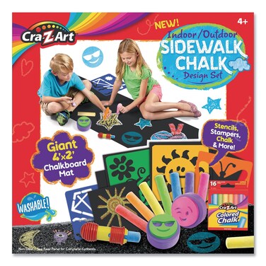 Cra-Z-Art Indoor Outdoor Sidewalk Chalk Design Set