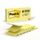 3M R335YW Post-It Lined Pop-Up Notes, 3 x 3, Yellow, 100 Sheet Pad, 6/Pack