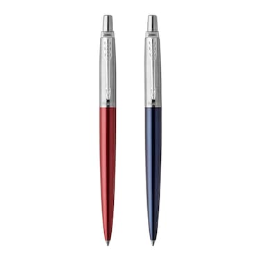 Parker Jotter London Duo Discovery Pack: Red Kensington Ballpoint Pen &amp; Royal Blue Gel Pen