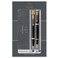Parker IM Duo Gift Set with Ballpoint Pen &amp; Fountain Pen, Gloss Black with Gold Trim, Blue Ink Refill &amp; Cartridge, Gift Box